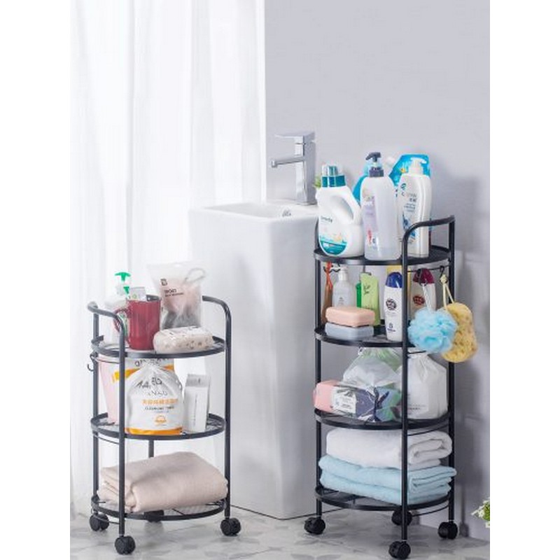 Rolling Cart Storage Rack Trolley Storage Holder Food Trolley Cart with Wheels