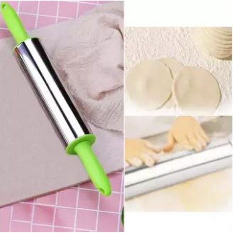 Baking Stainless Steel Rolling Pin - For all Cake, Dough, Pastries, Sugar Paste, Pizza, Pasta, Fondant