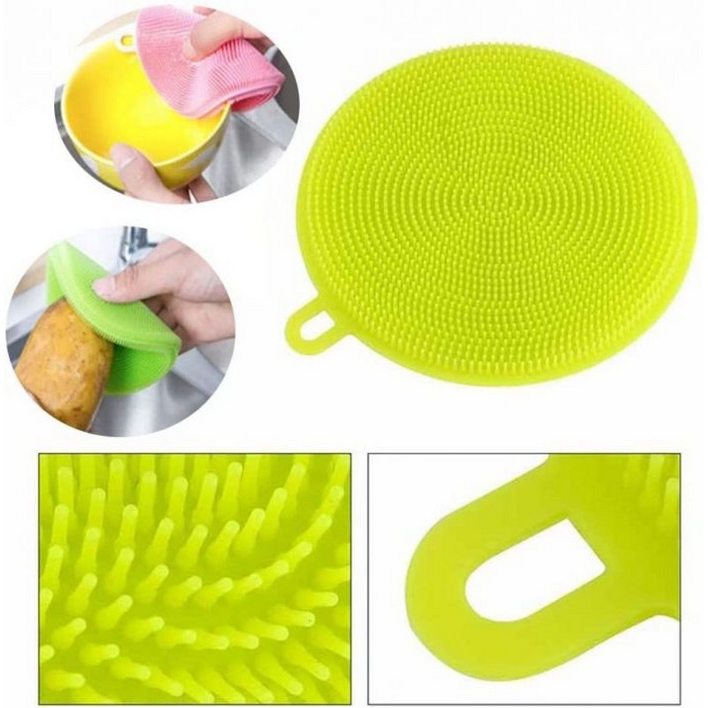 Silicone Dish Scrubber Kitchen Cleaner Washing Tool NY Store