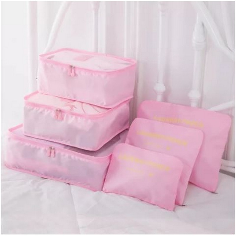 6 Pcs Travel Bags Suitcase Bag For Travelling Undergarments & Cloth Storage Organizer