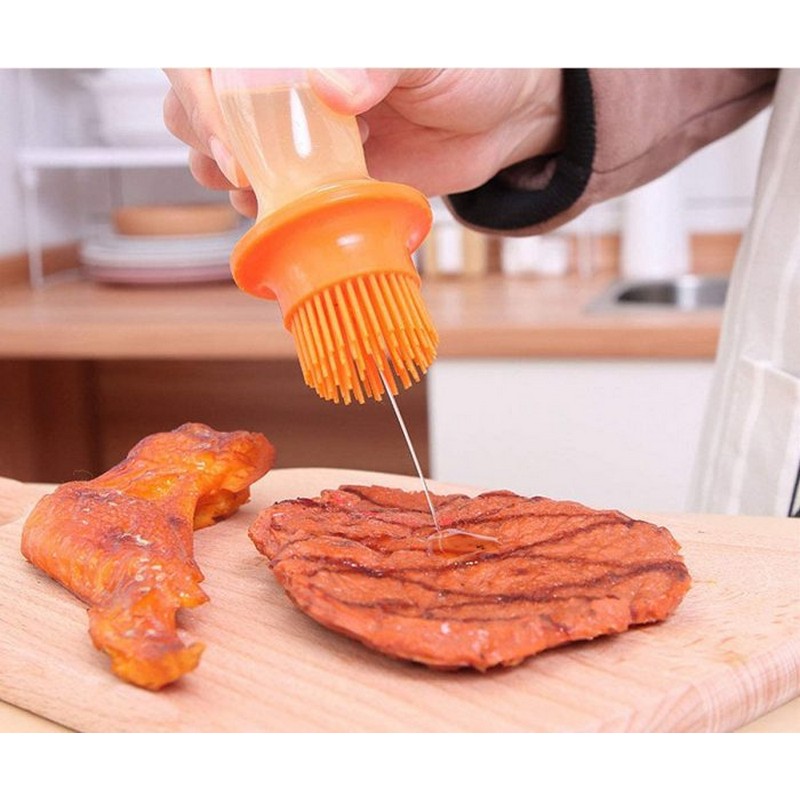 Oil Spreader Bottle Oil Bottle with Silicone Brush NY Store