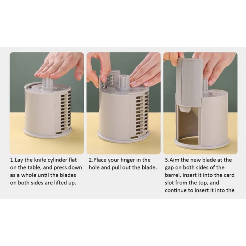 Vegetable Slicer Cutter Chopper Upgraded Hand Crank Multifunctional Vegetables Graters Shredders Fruit Kitchen Tool