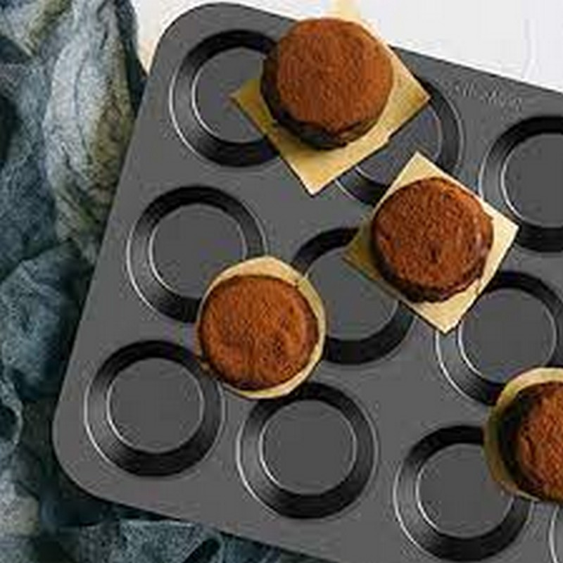 Non Stick 12 Cups Muffin Pan & Backing Cup Cake Tray