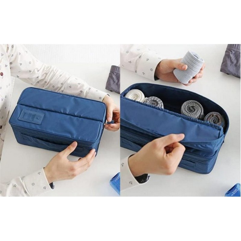 Divided Pouch Makeup Organizer Travel Zipper Organizer Bag NY Store