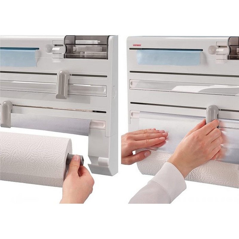 WallMounted Kitchen Roll Holder Film, Foil and Paper NY Store