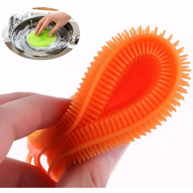Silicone Dish Scrubber Kitchen Cleaner Washing Tool NY Store