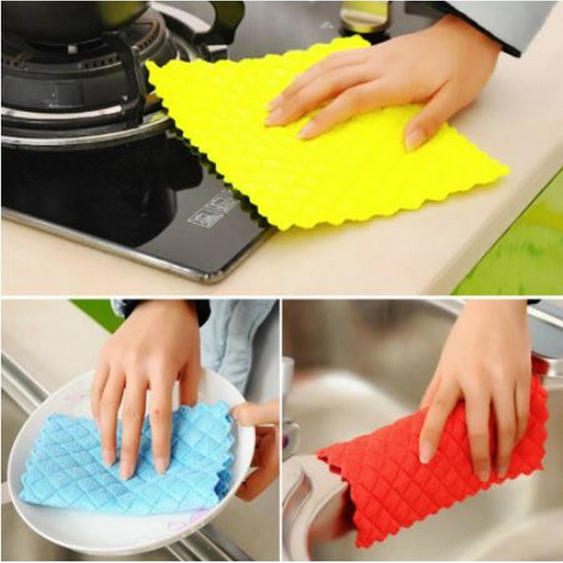 Micro Fiber Duster Microfiber Kitchen Cleaning Towel (Set Of 3)