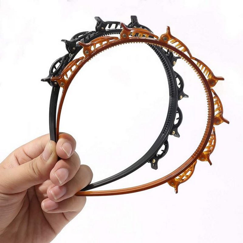Hair Twister Band Double Bangs Hairstyle Hairband Hair Accessories (Pack of 2)