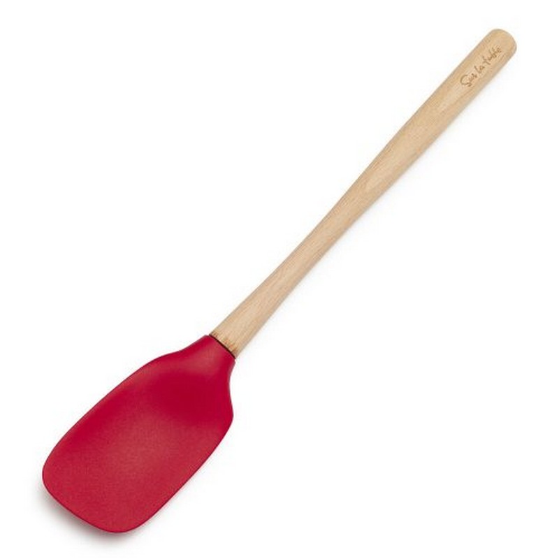 Silicone Spoon Spatula With Wooden Handle