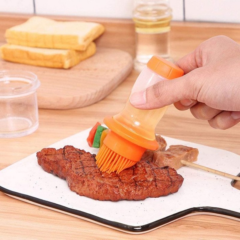 Oil Spreader Bottle Oil Bottle with Silicone Brush NY Store