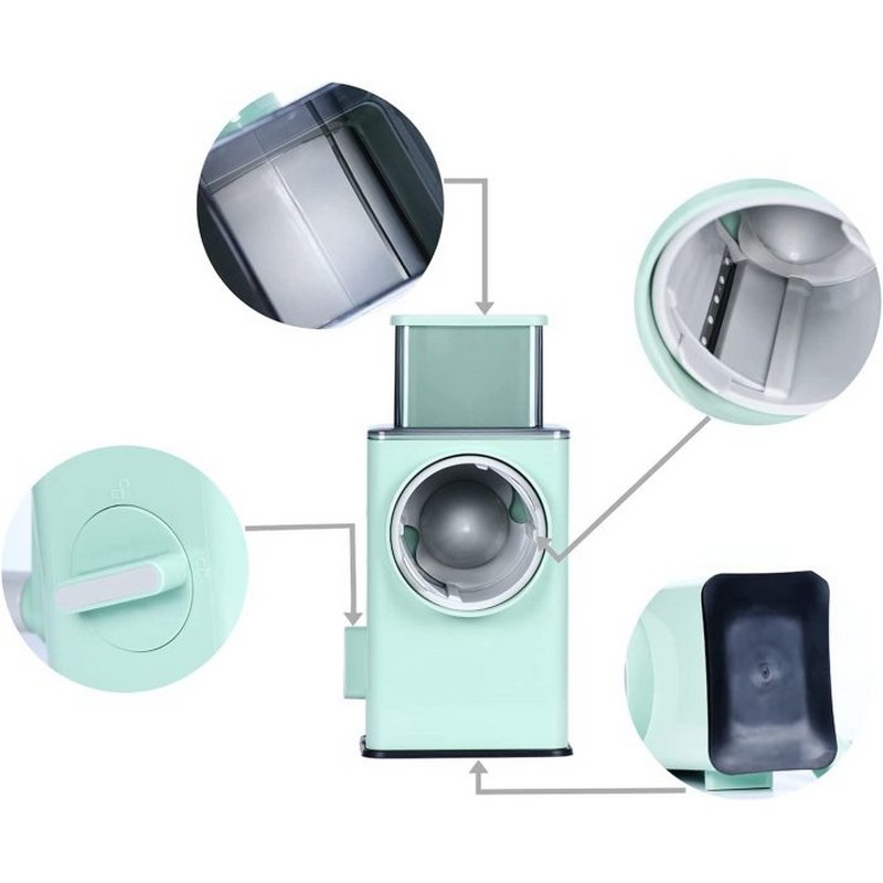 Vegetable Slicer Cutter Chopper Upgraded Hand Crank Multifunctional Vegetables Graters Shredders Fruit Kitchen Tool