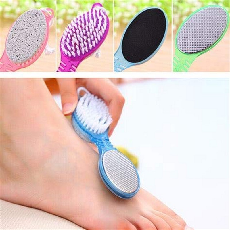 4 In 1 Multi-Use Pedicure Scrubber (Cleanse, Scrub, File And Buff) Pedicure Tool