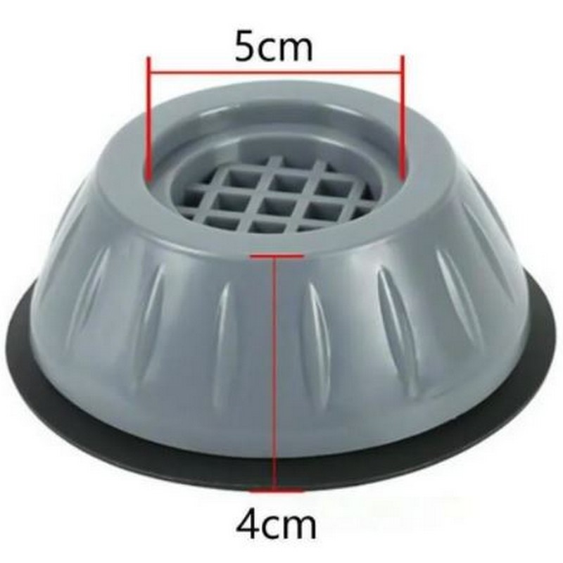 Anti-vibration Washer Support Pads - Anti Slip Anti Vibration and Noise Reducing Rubber Washing Machine Feet Pads (4Pcs)