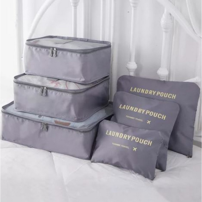 6 Pcs Travel Bags Suitcase Bag For Travelling Undergarments & Cloth Storage Organizer