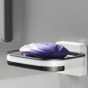 Wall Mounted Double-layer Drainage Soap Box, Household Soap Rack, Bathroom Soap Box Storage
