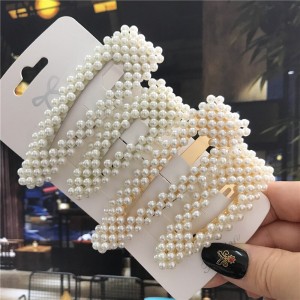 Handmade Pearls Hair Clips Pins Girls Hair pins Hair Accessories (Pack of 2)