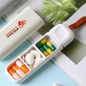 Small Pill Box for Pocket, Portable Mini Size Medicine Organizer for Pocket Or Purse Storage Vitamin, Fish Oil, Earrings
