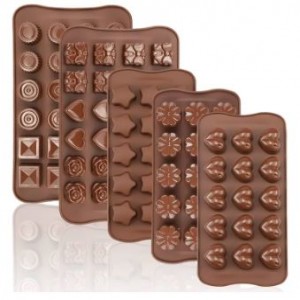 Silicone Chocolate Mold Non-Stick Candy and Jelly Mould Cake Cookie Mold for Chocolate Baking DIY