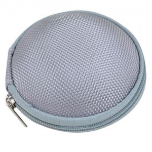 1Pc Portable Mini Zipper Earphone Case, Bluetooth Headset Earbud Storage Box Bag