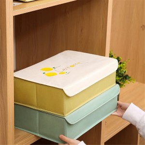 Foldable Wardrobe 10+1 Compartment Drawer Divider Organizer with Lid