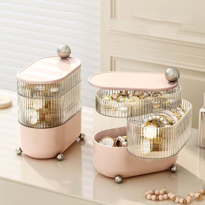 Multi layer Rotating Desktop Cosmetic Organizer