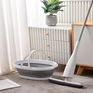Sponge Mop with Foldable Bucket