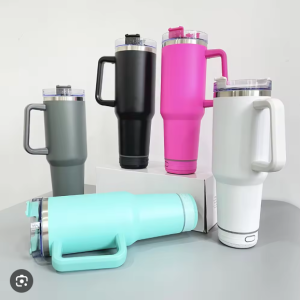 40oz Tumbler with Bluetooth Speaker 1200ml Smart Wireless Hot and Cold Stainless Steel Music Cups