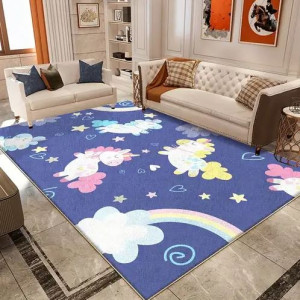 Cartoon Cute Children's bedroom Game Floor Mats, Baby Crawl Floor Mats, Kids Room Play Area Mats