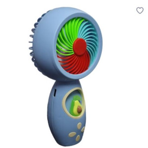 Mini Handheld USB Rechargeable Fan with Cute Fruit Design