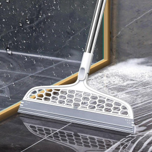 Premium 180° Rotatable Floor Scraper – 36cm Wide Head (Milk White)