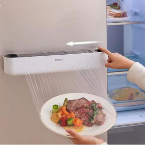Ecoco Wall-Mounted Magnetic Plastic Wrap Dispenser