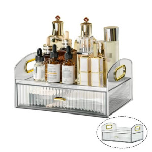 Elegant Clear Acrylic Skincare and Cosmetic Organizer