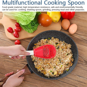 Multifunctional Kitchen Cooking Spoon - Egg Yolk Separator, Grater, Masher, Colander, Skimmer, Scoop - Heat Resistant