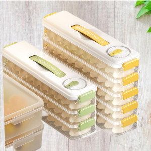 Refrigerator Storage Box Dumplings Donuts Box Organizer for Fridge Multi layers Kitchen Storage & Organization Food Storage Containers