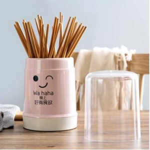 Dustproof Chopstick Holder Cylinder Detachable Cage Flatware Rack Spoon Fork Drying
