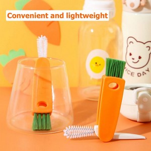 3 In 1 Portable Cup Lid Cleaning Brush - Mini Multi-Functional Crevice Cleaning Brush