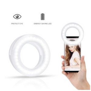 Mini Selfie Mobile Phone Ring Light - Rechargeable Selfie Ring Light 360 Led Light
