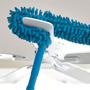 Foldable Multipurpose Microfiber Ceiling Fan Duster, Telescopic Pole Handle Flexible Brush