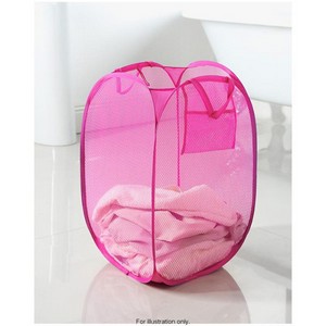 Foldable Mesh Laundry Basket - Laundry Storage Bag