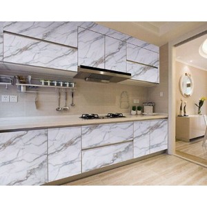 Marble Pattern Sticker Sheet Self Adhesive Peel and Stick Wall Sticker Wall Decor 60cm x 200cm