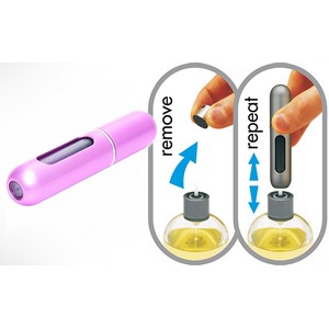 Perfume Refillable Spray Bottles Atomizer (5ml) Purse, Pocket Luggage Travel Size