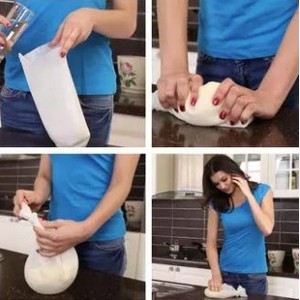 Silicone Dough Kneading Bag - Multi functional Silicone Flour Mixing Pastry Dough Kneading B