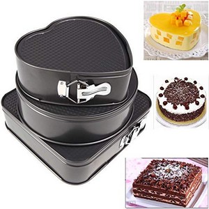 Baking Pan Cake Molds Perfect Non-Stick Lift-and-Serve Quick Release Springform  Tin Multi Shape Perfect Non-Stick Lift-and-Serve Quick