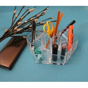Deluxe Makeup Organizer, Acrylic Table Top Tray For Cosmetics and Jewelry
