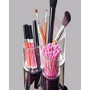 Cylindrical Acrylic Brush Holder