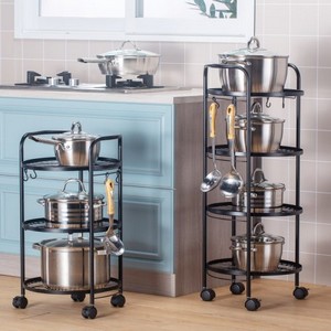 Rolling Cart Storage Rack Trolley Storage Holder Food Trolley Cart with Wheels