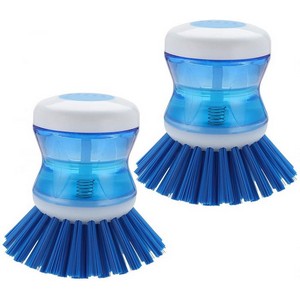 Plastic Cleaning Brush with Soap Dispenser for Kitchen