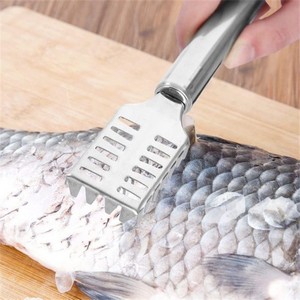Fish Scale Scraper, Stainless Steel Fish Scale Remover Peeler