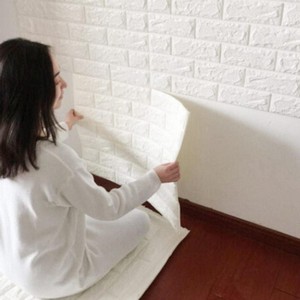 White Brick Wallpaper Sheets Wall Decor Stickers Wallpaper Home Bathroom Kitchen