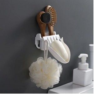 3 In 1 Creative Punch-free Soap Box Bathroom Holder
